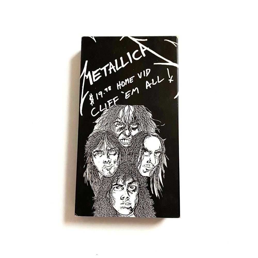 Vintage Metallica Cliff 'Em All VHS - Original Elektra Release 1987 Tribute